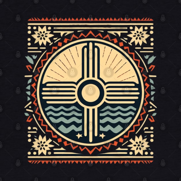 Zia Sun Symbol Pattern by DarkWave